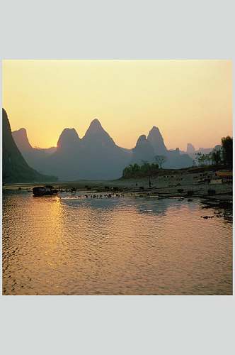 湖泊湖面风景摄影素材图片