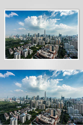 深圳城市中心区高清图片