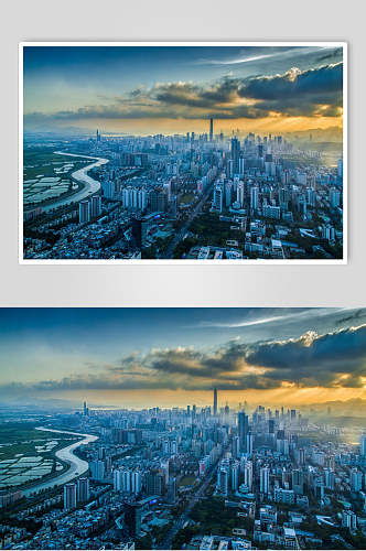 深圳城市建筑一角摄影图片