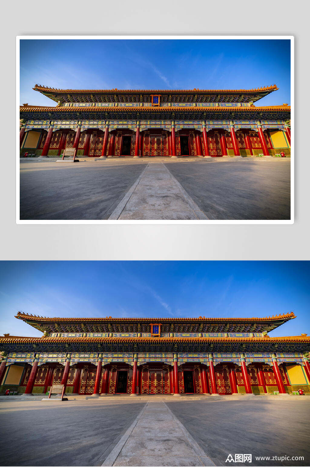 中国风古建筑景观摄影背景元素素材图片