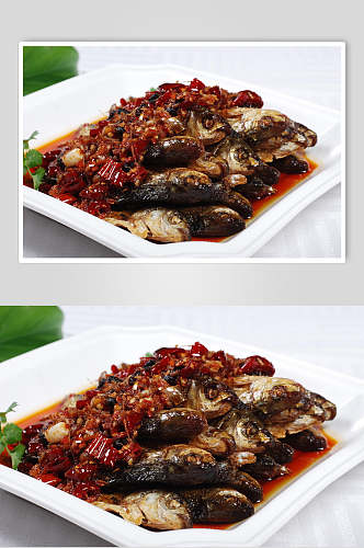 豆豉辣椒蒸火焙鱼餐饮美食图片