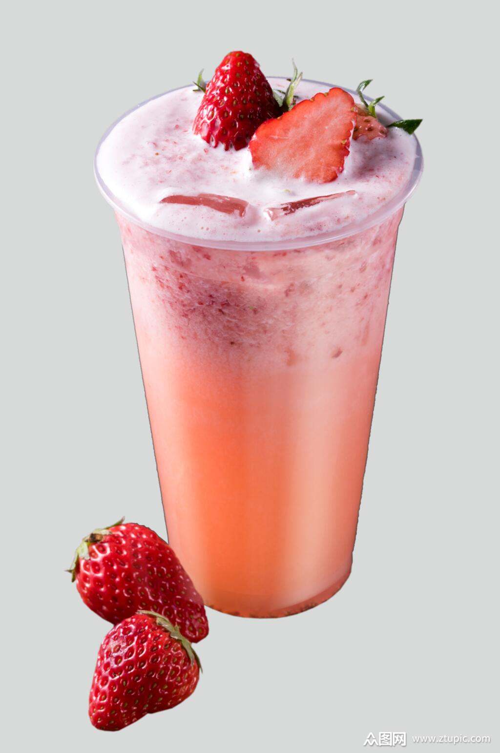 草莓多多美食摄影图片素材