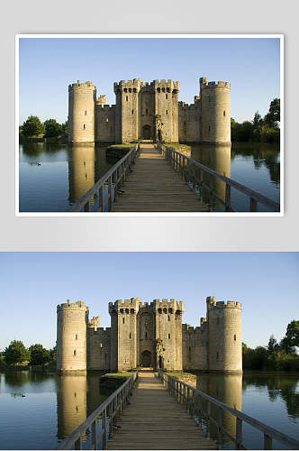 美丽欧洲城堡古堡摄影素材图片