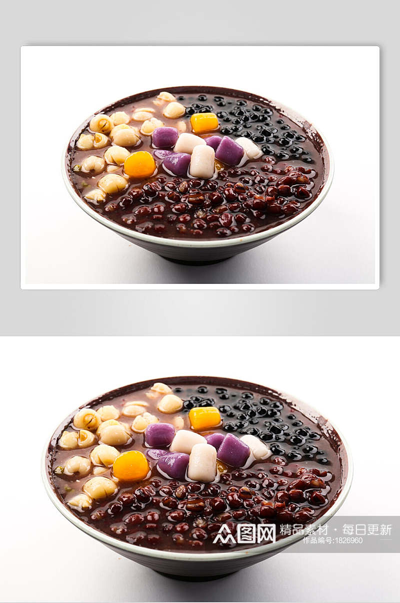 红豆花生芋圆甜品图片素材