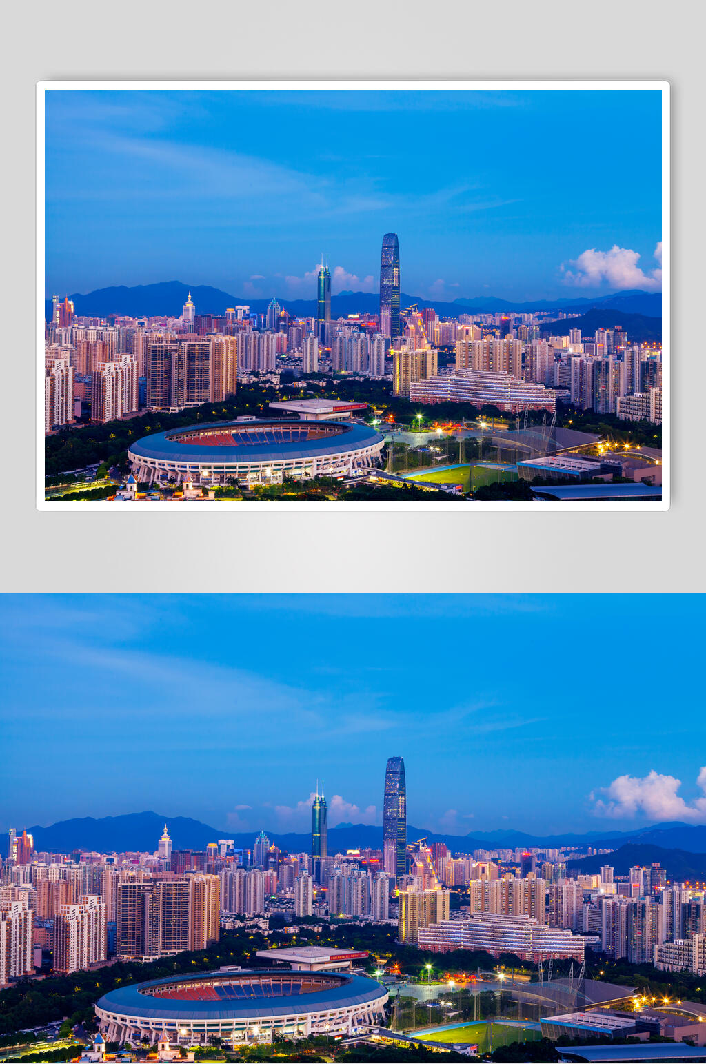 深圳地标城市夜景高清图片素材