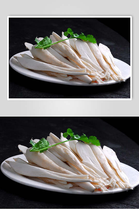 杏鲍菇火锅配菜摄影图片