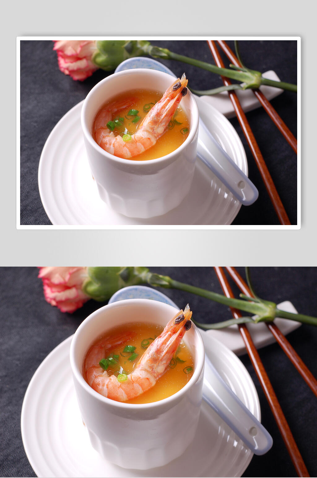 煮物海鲜蒸蛋高清图片素材