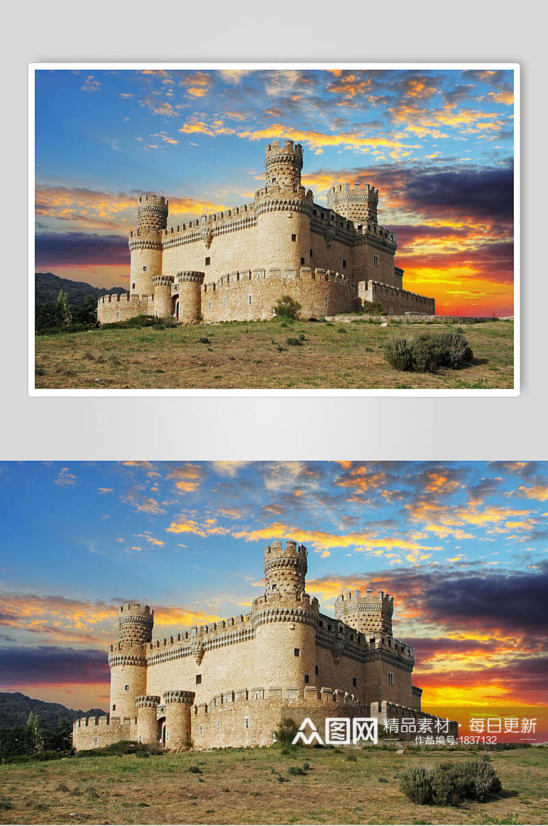 神秘欧洲城堡古堡摄影图片素材