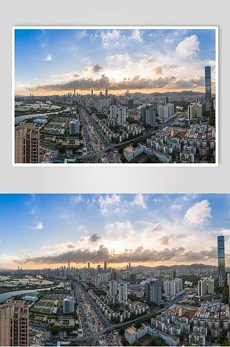 深圳城市全景摄影图片
