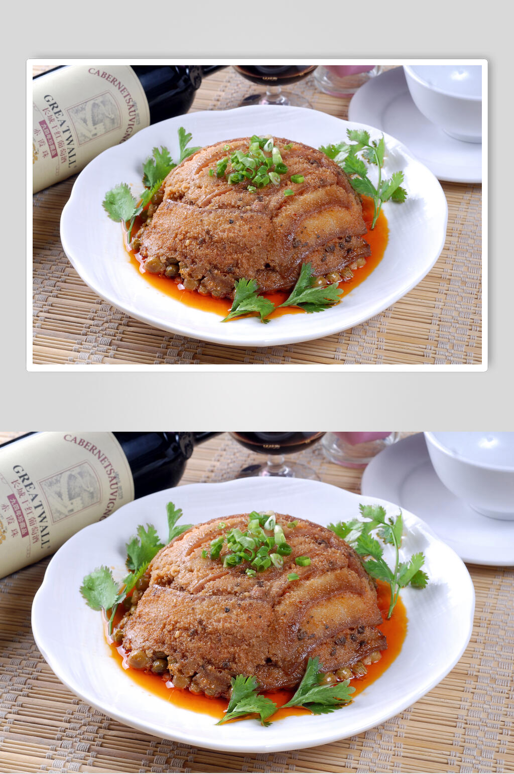 热菜鸭香粉蒸肉高清图片素材