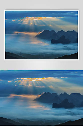 美丽云山云海摄影图片