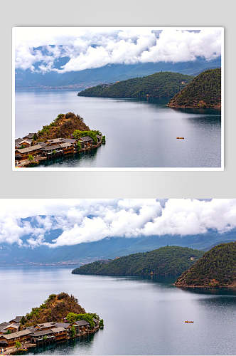 著名泸沽湖景点摄影图片