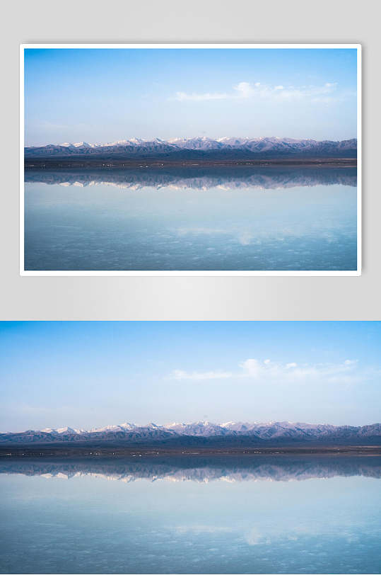 天空之境茶卡盐湖摄影素材图片