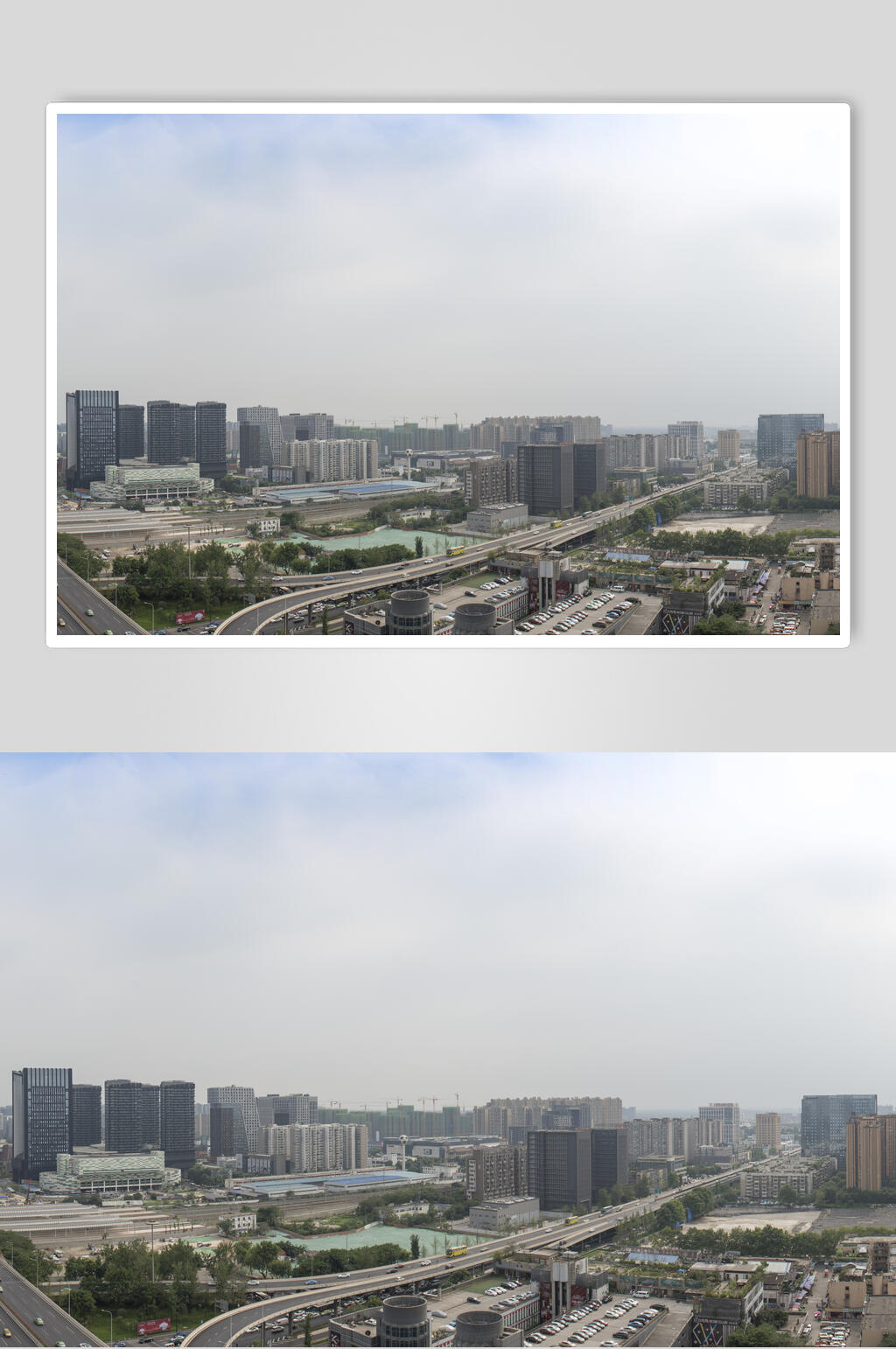 成都天府大道远景图片素材