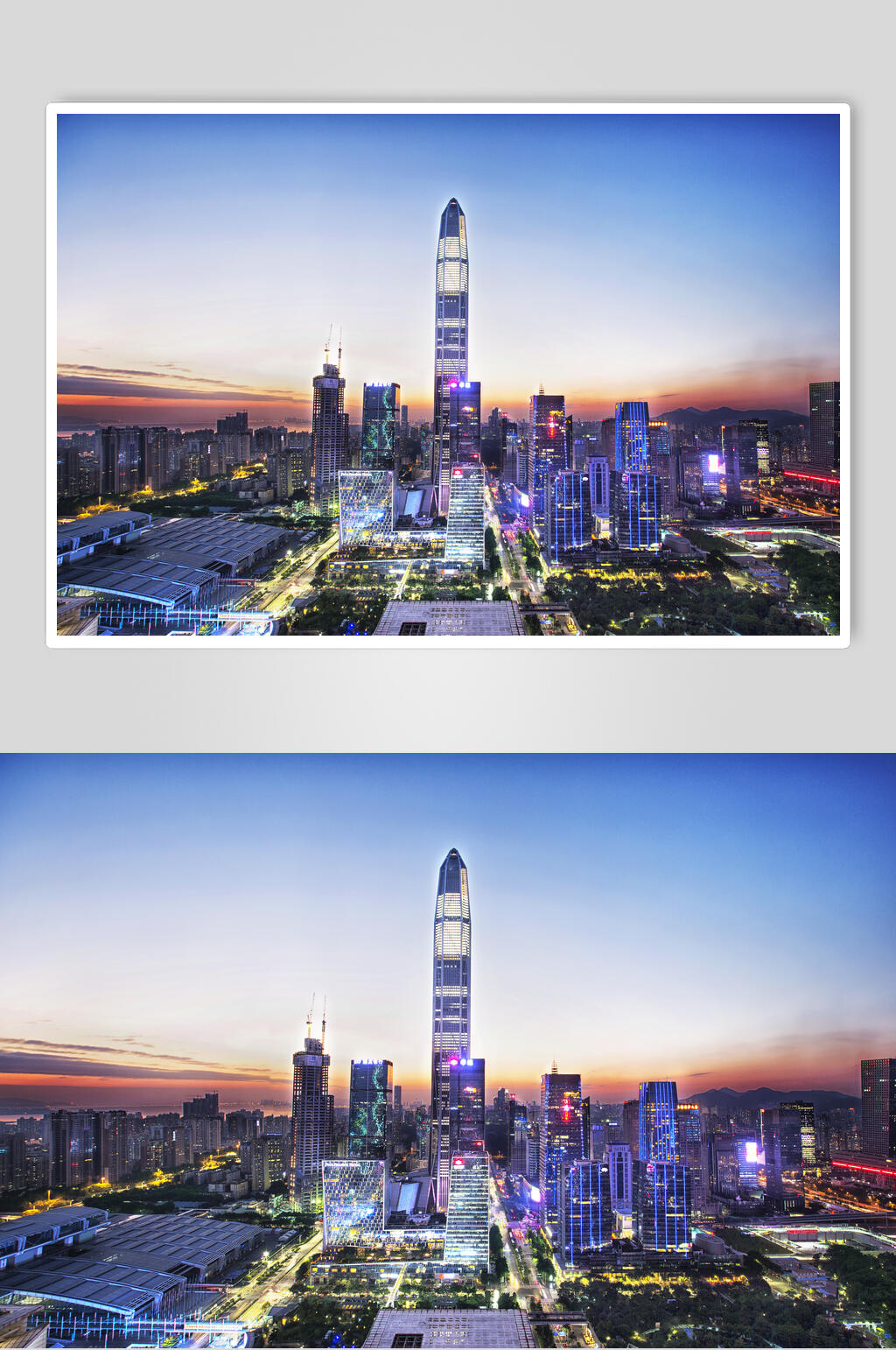 深圳CBD夜景摄影图片素材