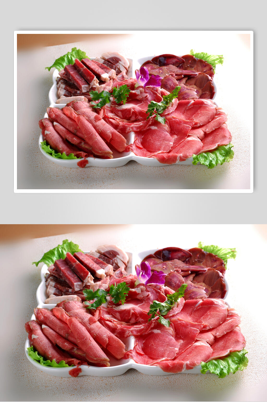 草原百度羊肉大拼盘高清图片素材