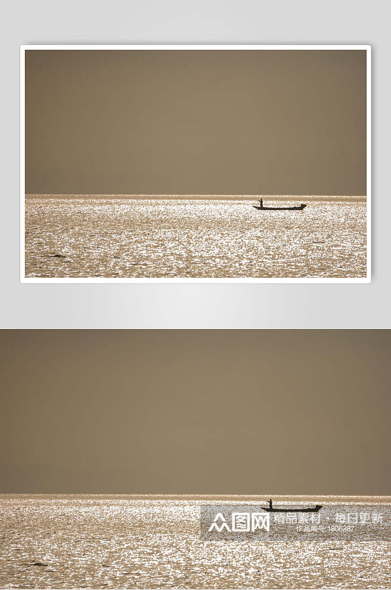 云南大理洱海落日高清图片素材