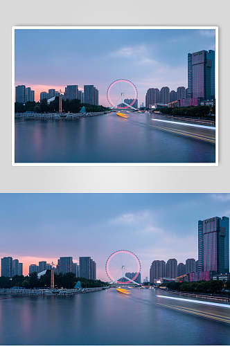 天津城市风光摄影元素素材图片