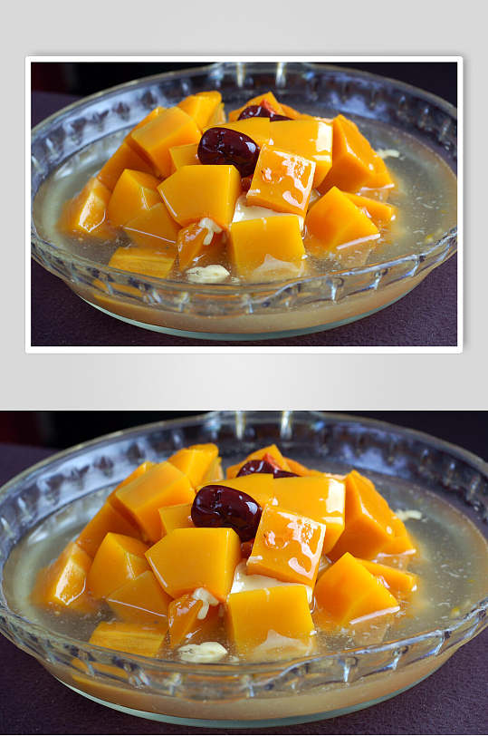 蒸菜冰糖南瓜高清图片