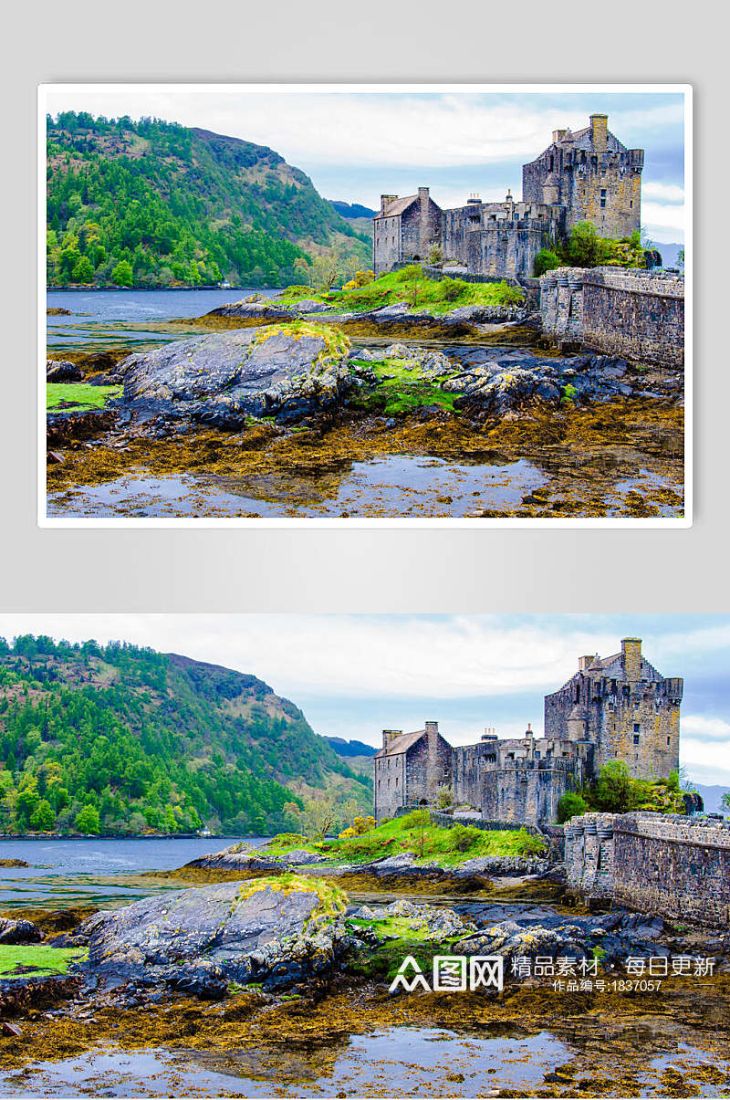 欧洲城堡古堡摄影素材图片素材
