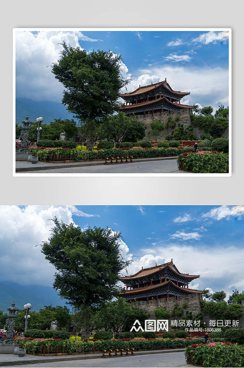 云南大理古城风景高清图片素材