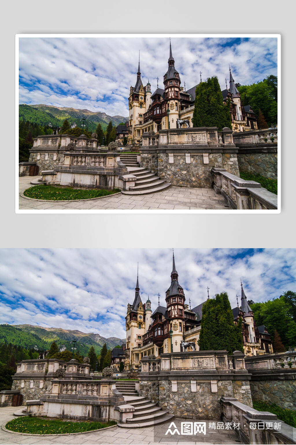 美丽欧洲城堡古堡图片素材