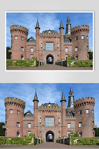 欧洲城堡古堡地标建筑高清图片