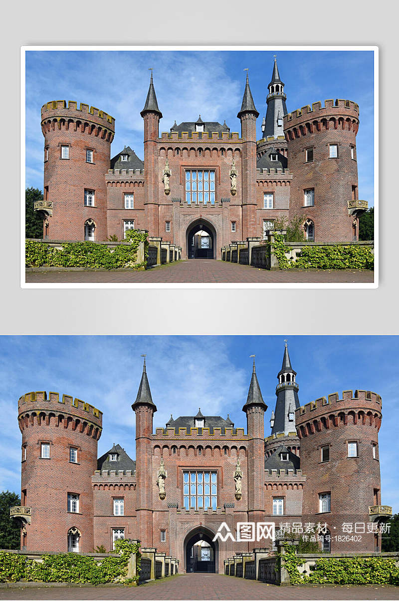欧洲城堡古堡地标建筑高清图片素材