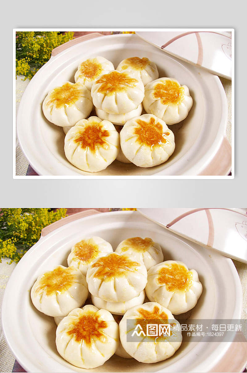 中国美食包子小笼包摄影图片素材