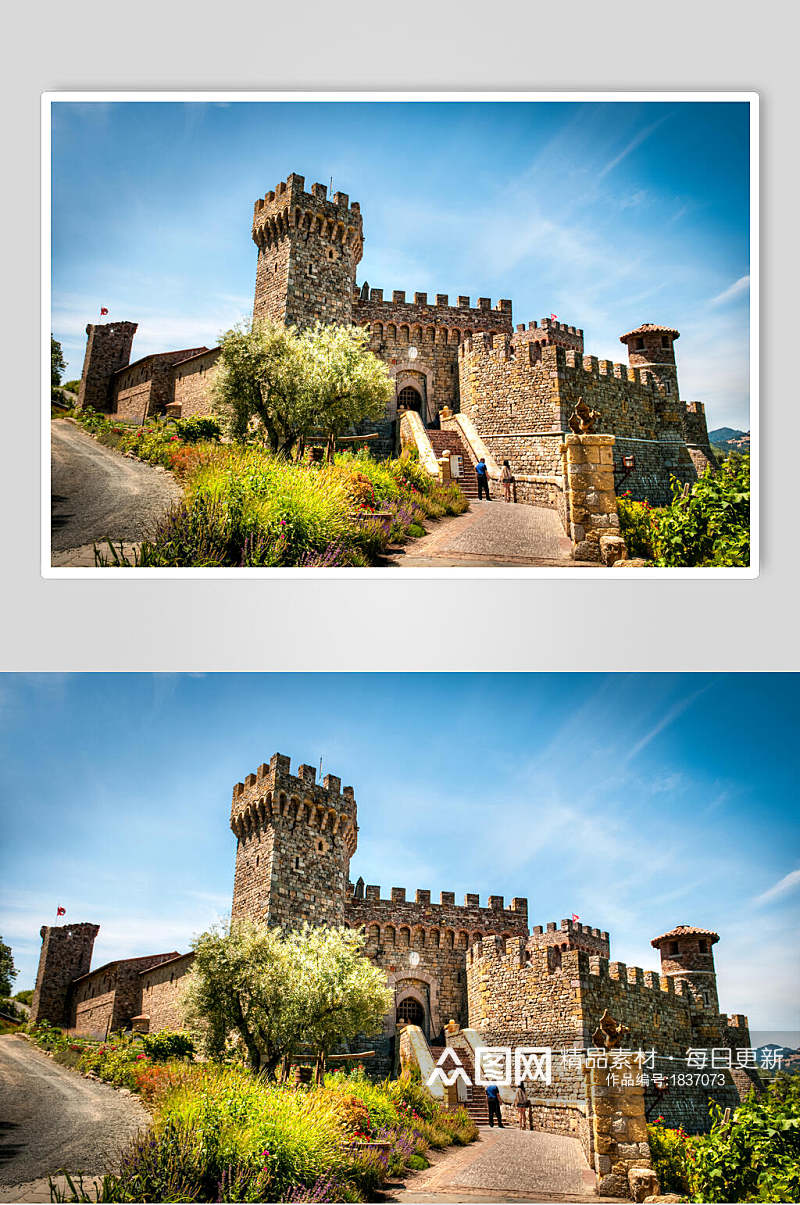 美丽欧洲城堡古堡摄影图片素材