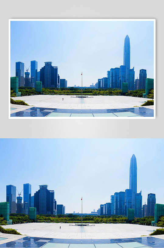 深圳市民中心广场全景高清图片