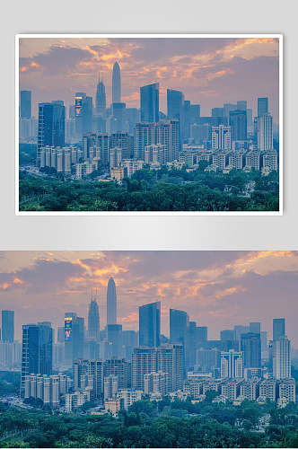 深圳中心公园建筑群高清图片