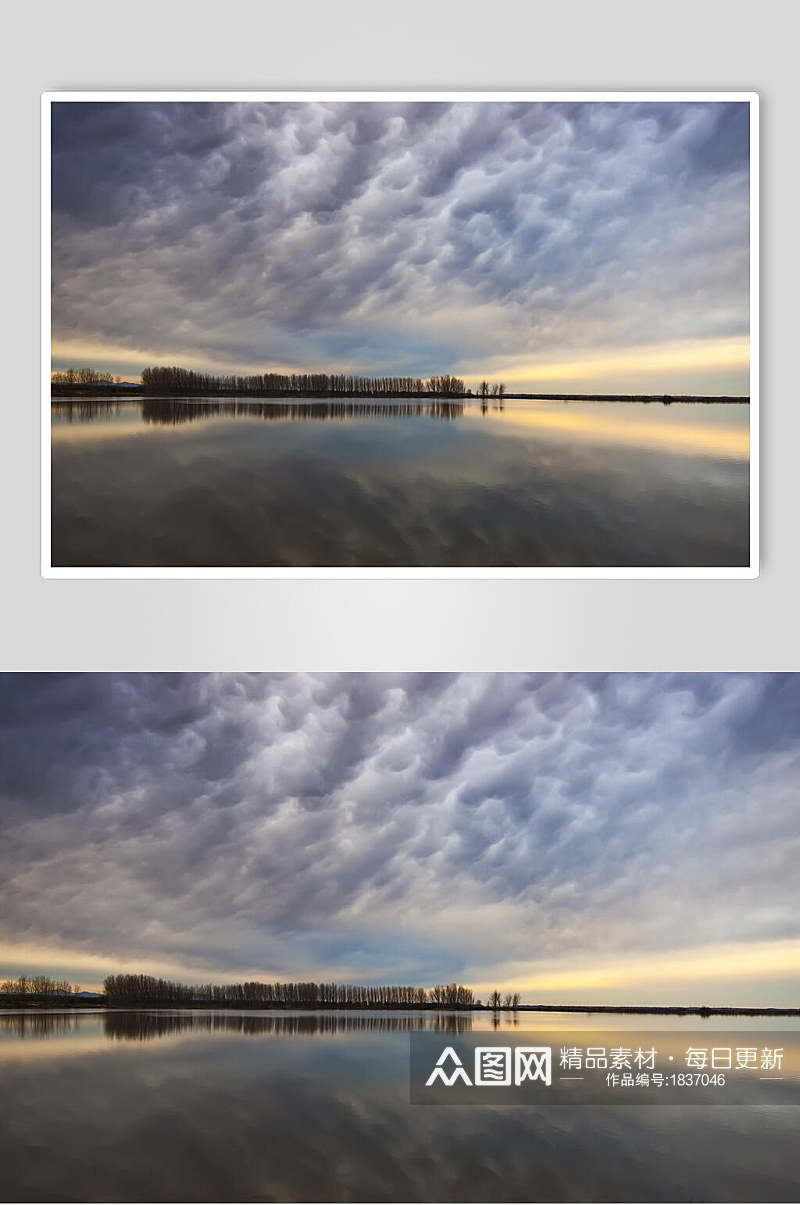 夜景湖泊湖面摄影素材图片素材