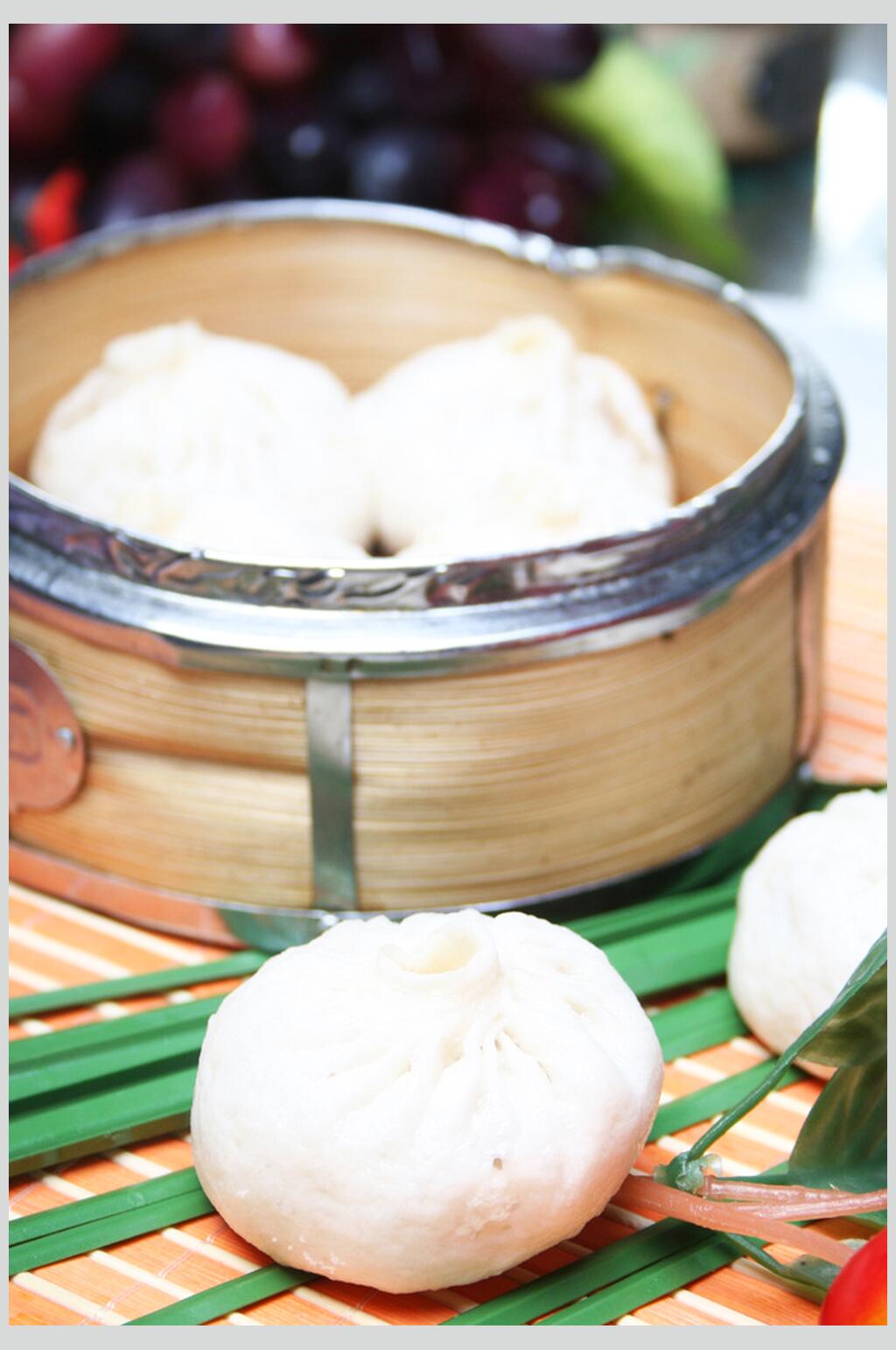 包子小笼包早餐图片素材