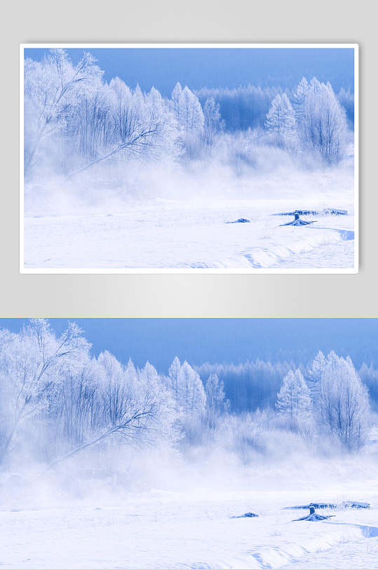 呼伦贝尔根河风光系列雪景高清图片