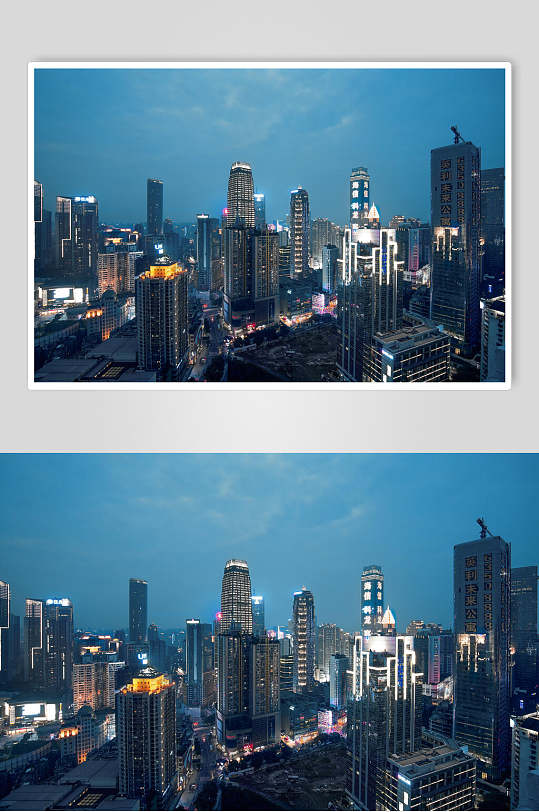 重庆城市夜景摄影背景图片