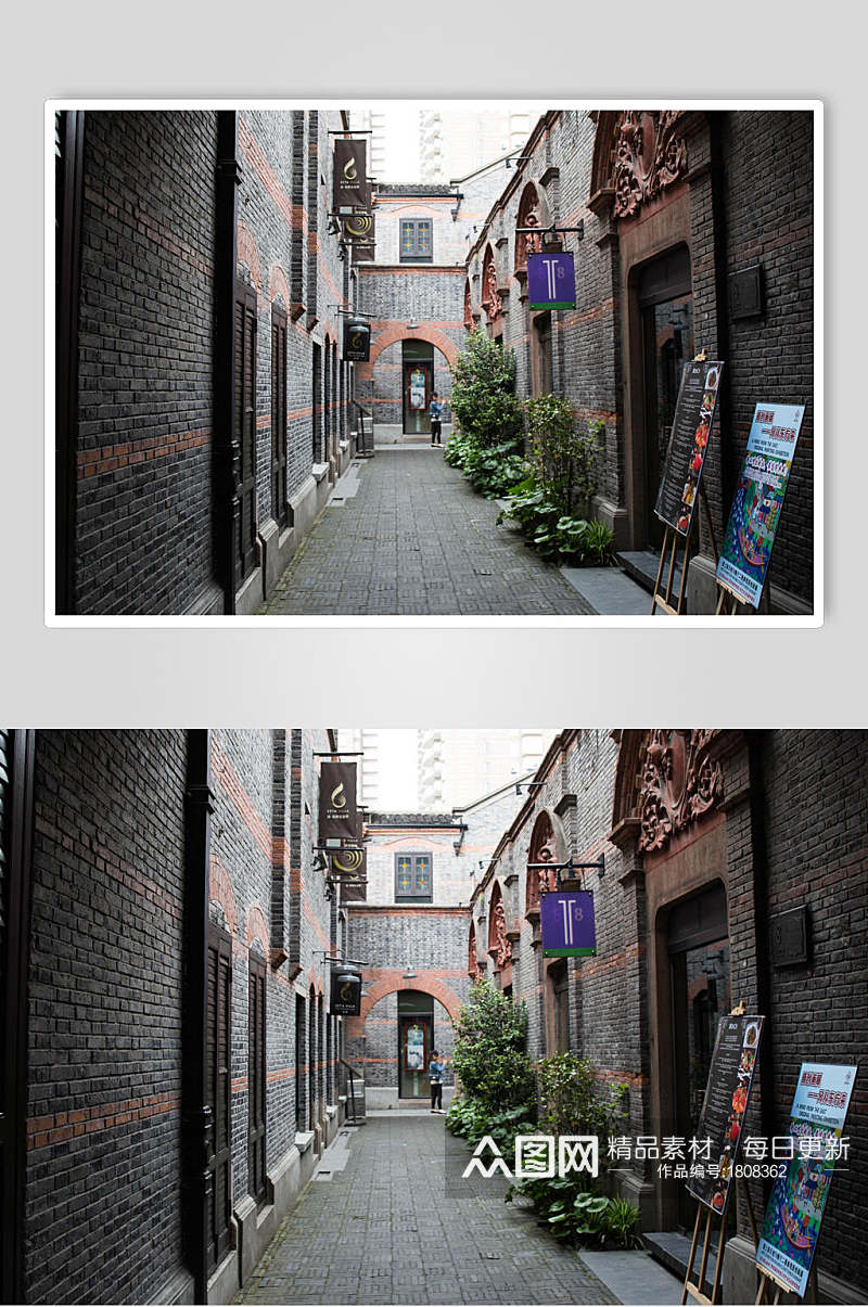 上海石库门街道高清图片素材