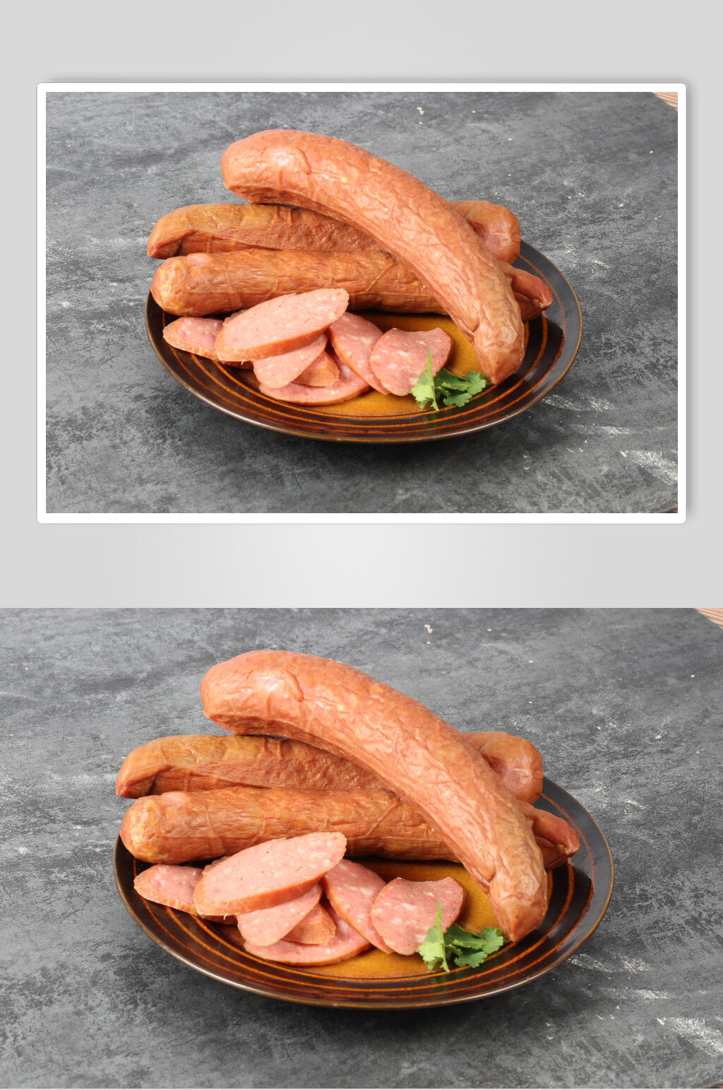 东北特产哈尔滨红肠美食高清图片素材
