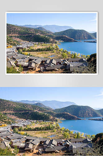 著名泸沽湖景点素材图片