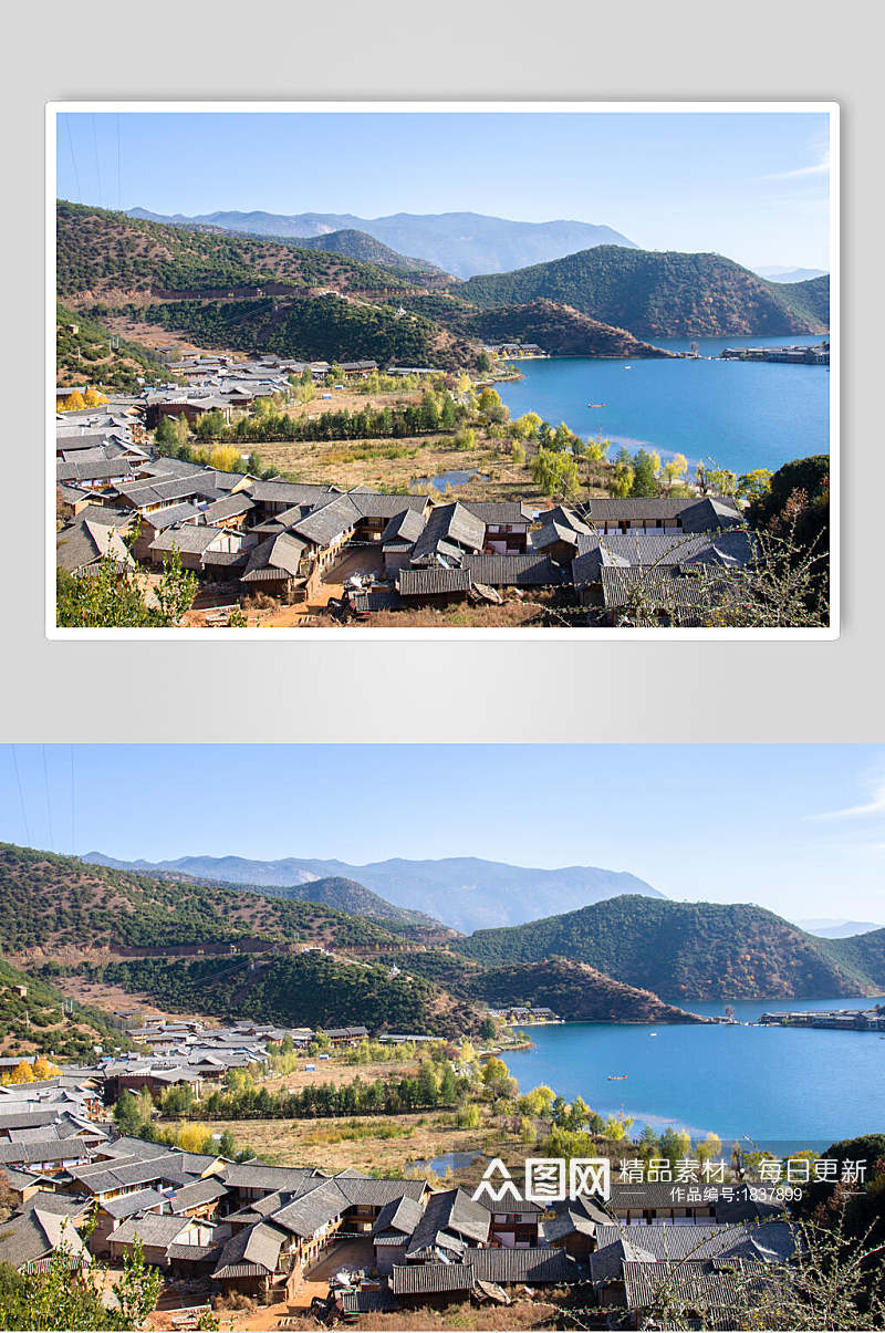 著名泸沽湖景点素材图片素材