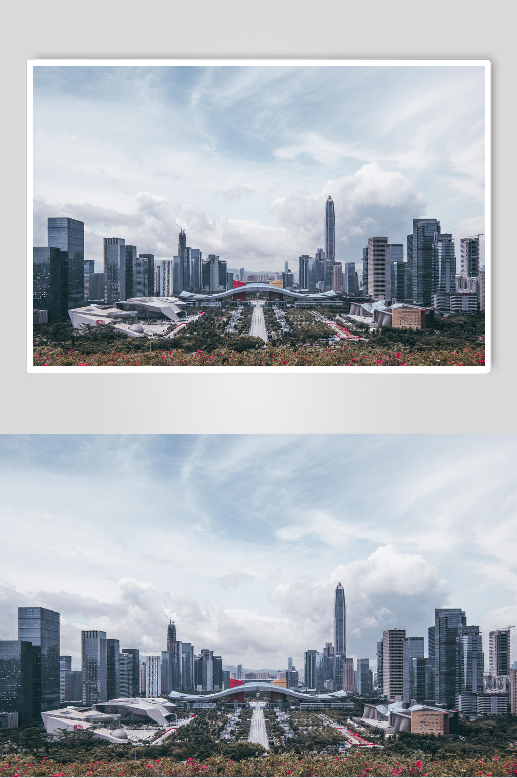 深圳中轴线远景图片素材