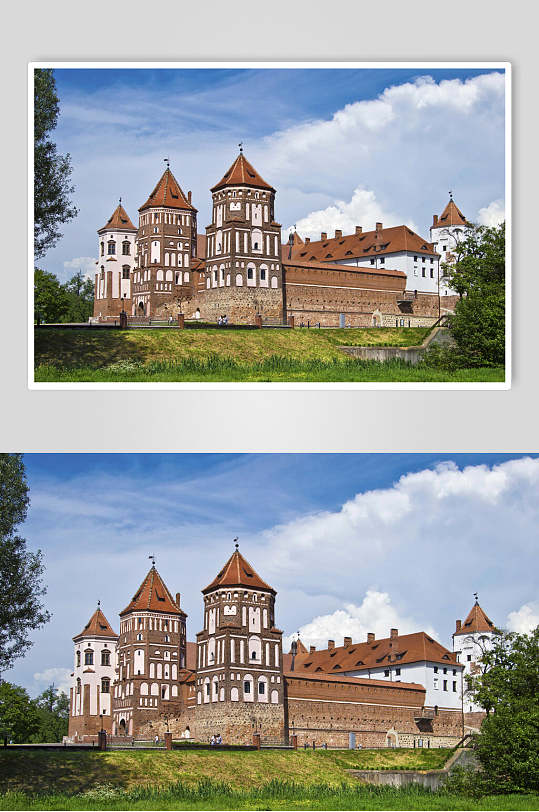 欧洲城堡古堡摄影图片