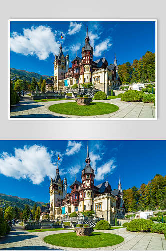 美丽欧洲城堡古堡摄影图片