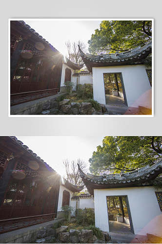 中国元素古建筑庭院高清图片 摄影图
