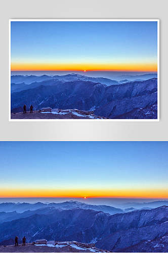 五台山日出高清图片