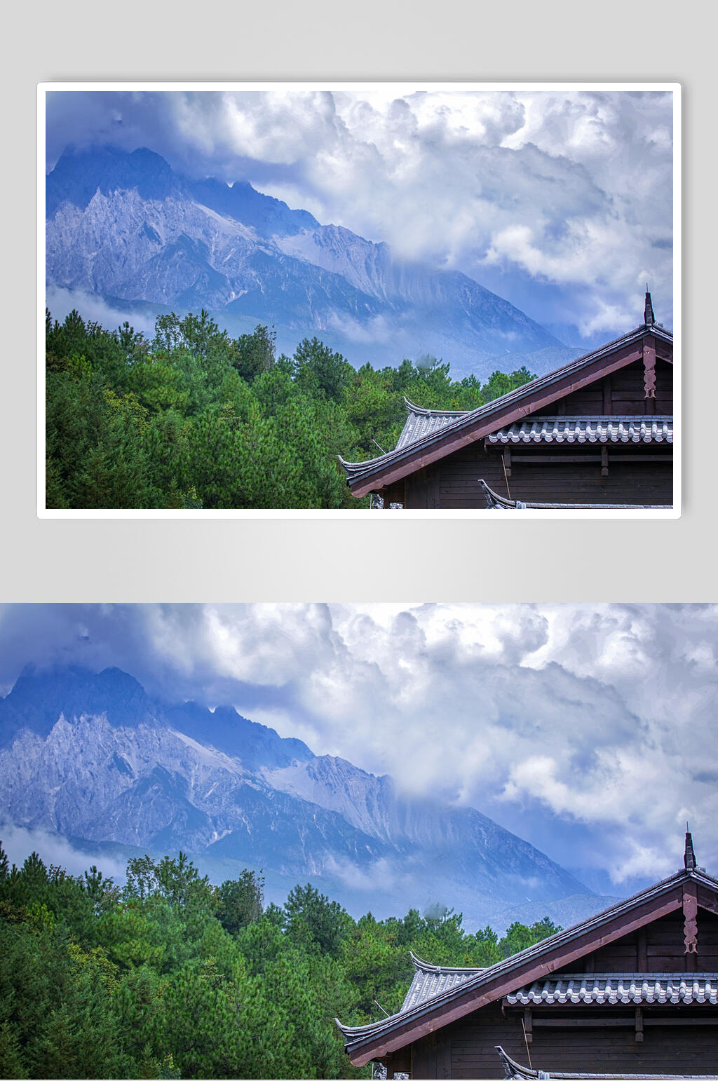 丽江玉龙雪山东巴谷摄影图片素材