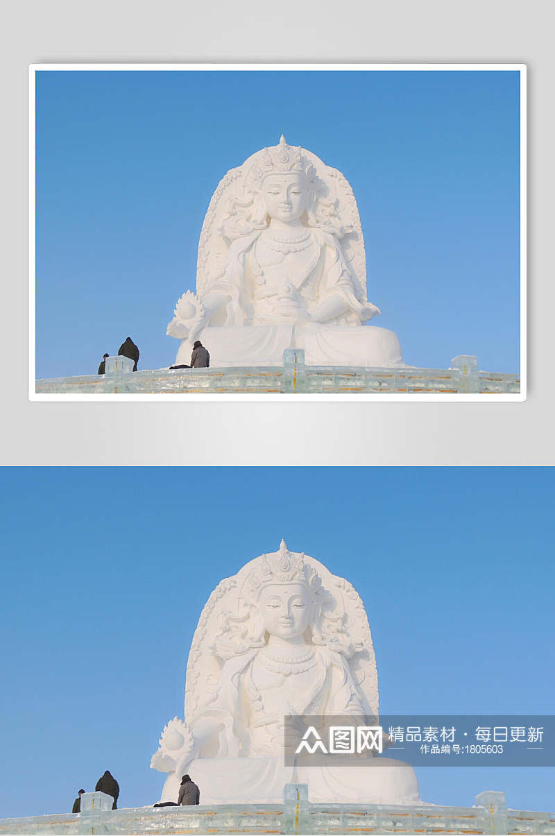 哈尔滨冰雪大世界冰雕高清图片素材