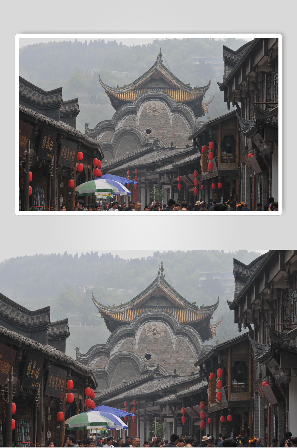 成都周边的洛带古镇高清图片素材