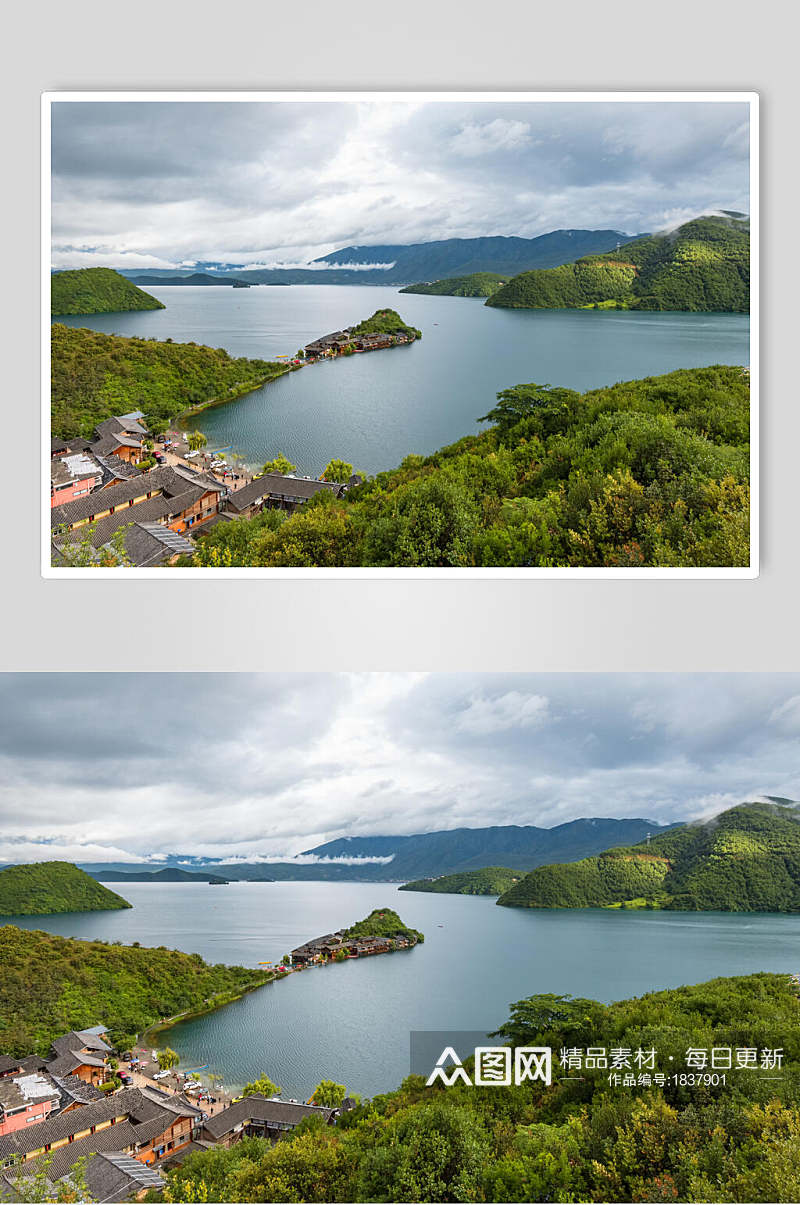 著名泸沽湖景点素材图片素材