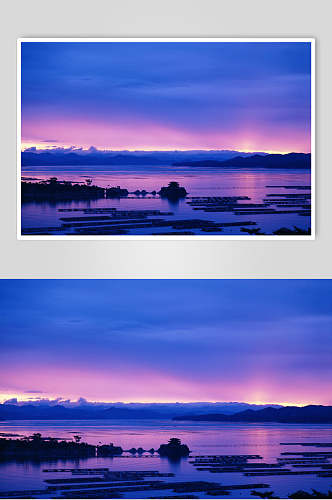 湖泊湖面风景摄影素材图片